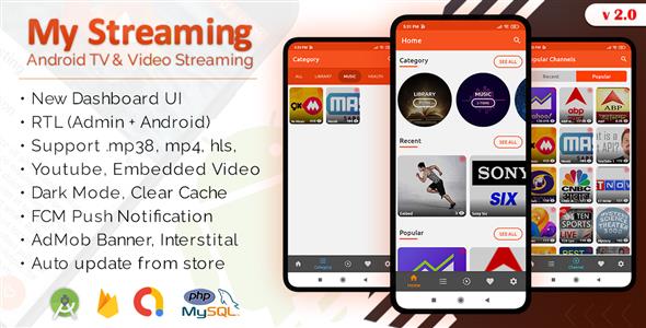 My Streaming Android App with Admin Panel (Android 13 Support) icon