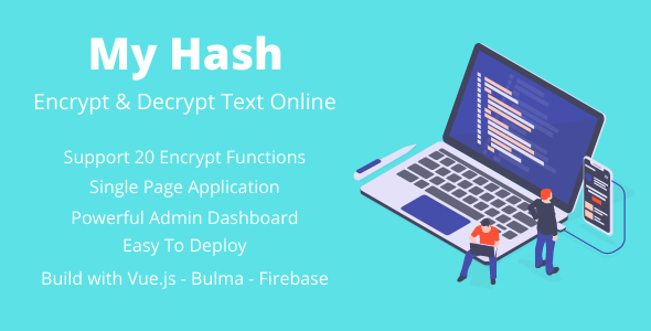 MyHash - Encrypt & Decrypt Text Online - Firebase Version (Production Ready) icon