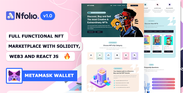 NFT Nfolio – Full Functional NFT Marketplace with React and Solidity icon
