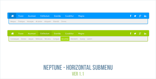 Neptune - Horizontal Submenu icon