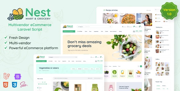 Nest - Multivendor Organic & Grocery Laravel eCommerce icon
