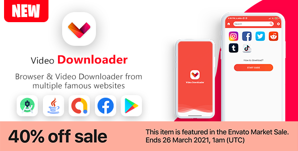 New Video Downloader & Browser App V1 icon