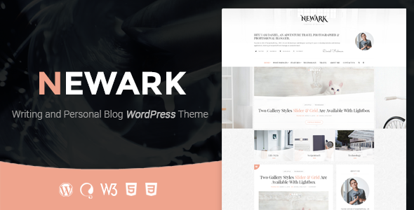 Newark - Writing and Personal Blog WordPress Theme icon