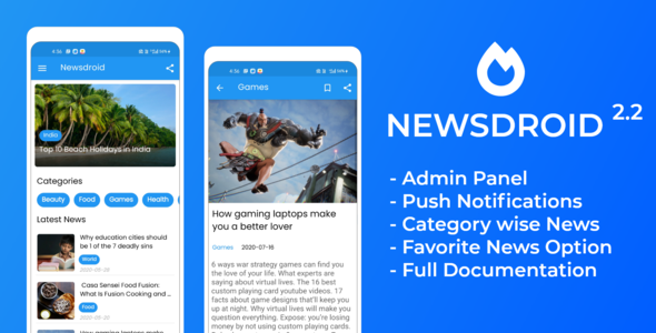 News app with Admin Panel , Admob and Facebook Ads icon