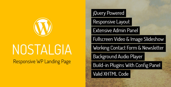 Nostalgia - Responsive WordPress Landing Page icon