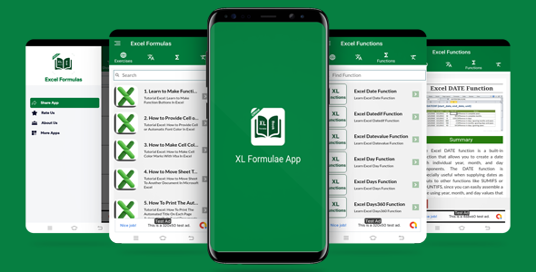 Offline Excel Formulas App with Admob Ads icon