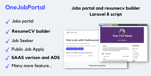 OneJobPortal - Jobs board and resume builder icon