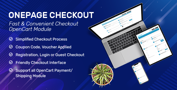 OnePage Checkout - Fast & Responsive Checkout Module for OpenCart 3.x & OpenCart 2.x icon