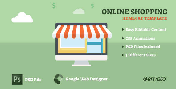 Online Shopping Animated AD Template icon
