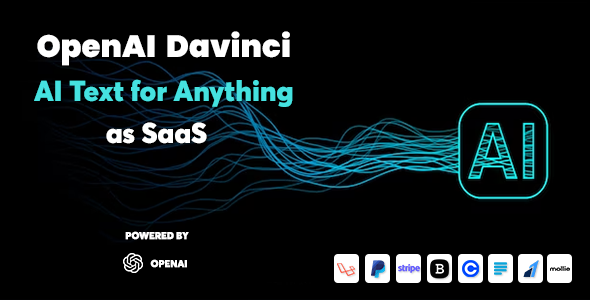 OpenAI Davinci - AI Writing Assistant and Content Creator as SaaS icon