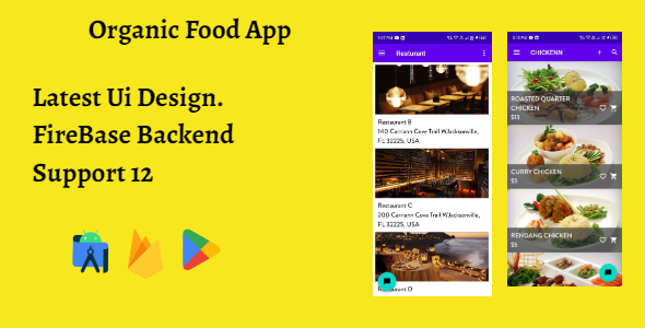 Organic Food App- Firebase Backend icon