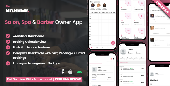Owner App For Multi Salon, Spa, Barber Appointment Booking System icon