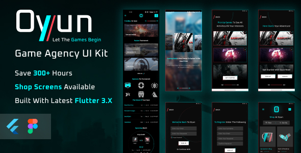 Oyun Gaming Flutter 3.0 App UI icon