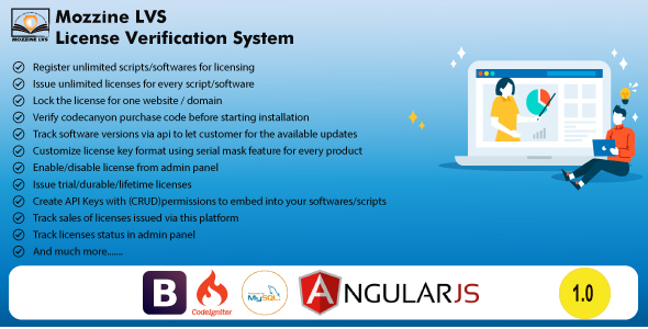 PHP License Verification System - Mozzine LVS icon