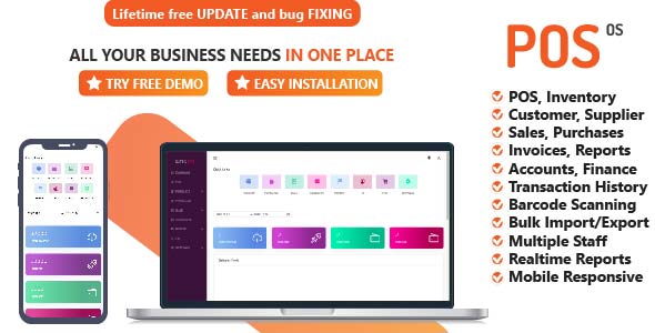 POS OS - POS, Invoice, Inventory, Accounting, Staff and Shop Management Software icon