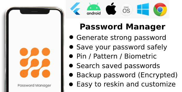 Password Manager - Manage all your password in one application icon