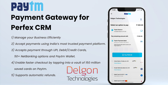 Paytm Payment Gateway Plugin for Perfex CRM icon