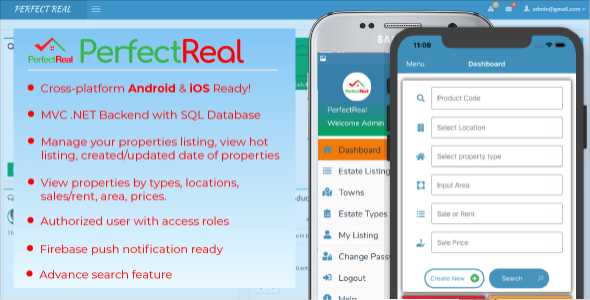 PerfectReal RealEstate Management Application - Cross platform with .NET MVC Admin icon