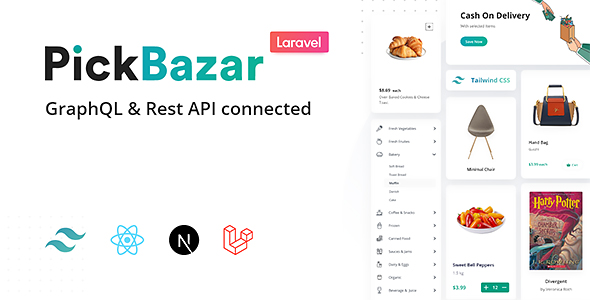 Pickbazar Laravel - React, Next, REST & GraphQL Ecommerce With Multivendor icon