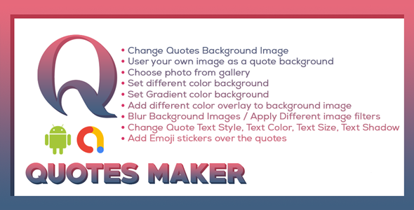 Picture Quotes and Creator | Text On Photo maker | Quote Maker | Android Ads icon