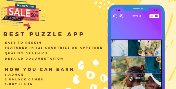 Picture puzzle game icon