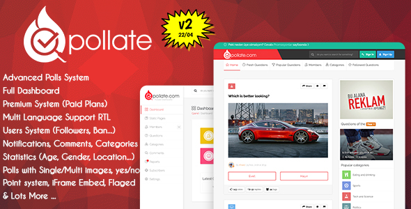 Pollate - Premium Polls and Voting Platform SAAS icon