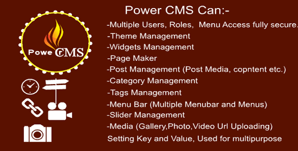 Power CMS (Content Management System) Open Source Mvc 5 icon