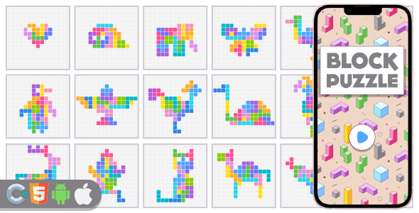 Premium Game - Block Animal Puzzle - HTML5,Construct3 icon