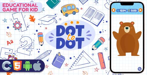 Premium Game - Dot To Dot Cute Animal - HTML5,Construct3 icon