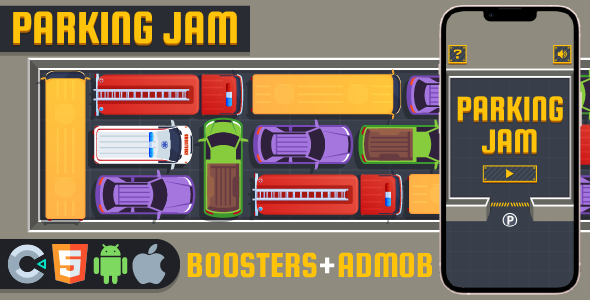 Premium Game - Parking Jam Full Game - HTML5,Construct3 icon