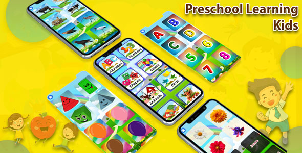 Preschool Learning : Kids ABC, Number, Colors, Day - Android App + Admob + Facebook Integration icon
