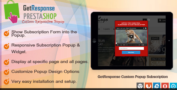 Prestashop GetResponse Subscription icon