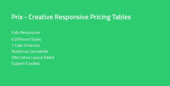 Prix — Responsive & Multipurpose CSS Pricing Tables icon