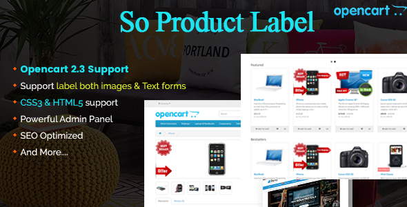 Product Label - Advanced Product Label OpenCart 3 & 23 Module icon