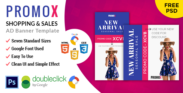 Promox | Shopping HTML 5 Animated Google Banner icon