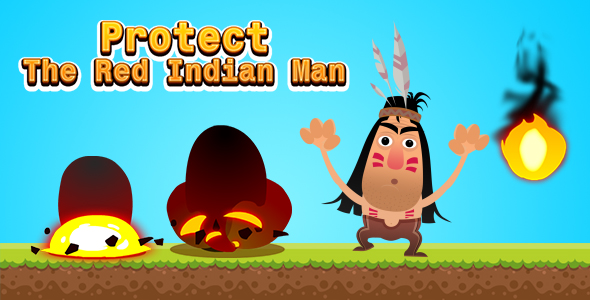 Protect The Red Indian Man (CAPX | HTML5 | Cordova) Mini Game icon