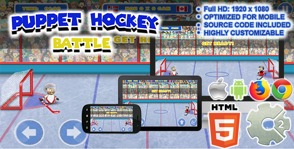 Puppet Hockey Battle ( Sport Game | HTML5 + CAPX ) icon