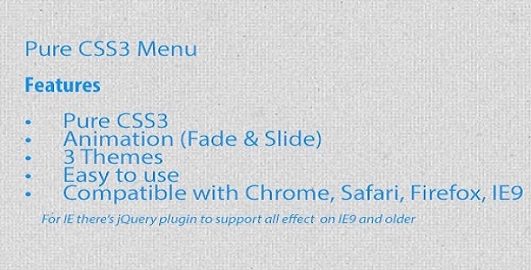 Pure CSS3 Menu icon
