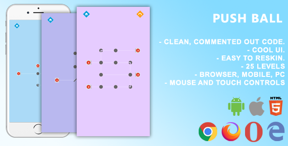 Push Ball. Mobile, Html5 Game. .c3p (Construct 3) icon