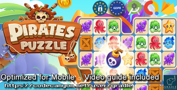Puzzle Pirate (Admob + GDPR + Android Studio) icon
