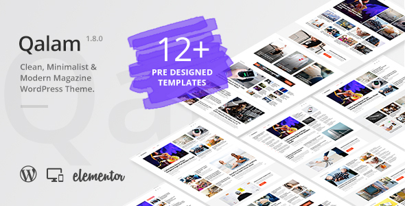 Qalam - NewsPaper and Magazine WordPress Theme icon