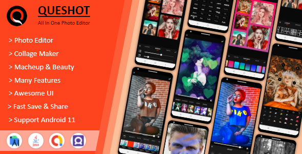 QueShot Photo Editor Pro - Collage Maker, Makeup & Beauty - All In One Photo Editor. icon