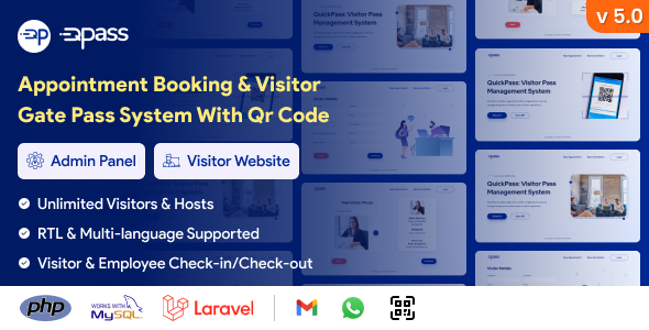QuickPass: Appointment Booking & Visitor Gate Pass System With Qr Code icon