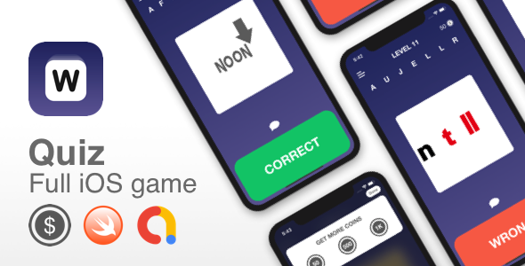 Quiz - Trivia 1 pic 1 word - Full iOS game icon
