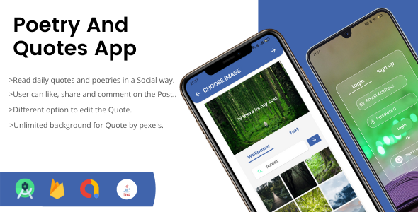 Quoter - Android Social Quotes/Poetry/Text App icon