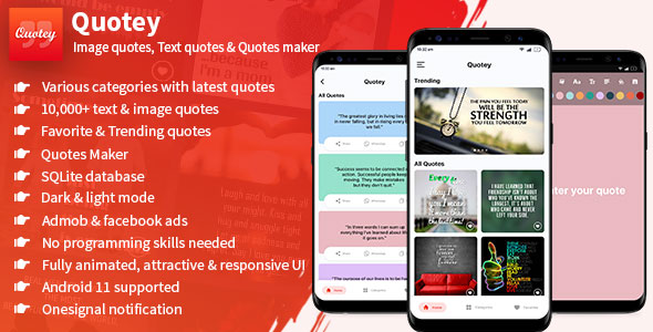 Quotey - Image Quotes, Text Quotes & Quotes Maker (Fully Animated UI) icon