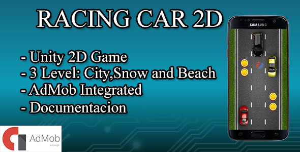 Racing Car 2D with Admob ads - Unity Game icon