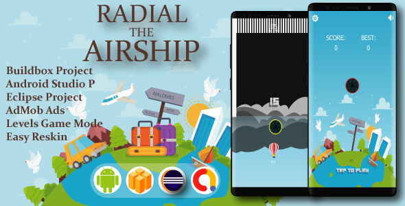 Radial Airship ( BuildBox Project + Admob + Bbdoc ) icon