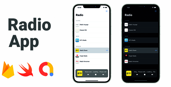 Radio App | Full iOS Application icon