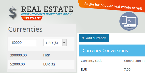 Real Estate Currency Conversion widget icon